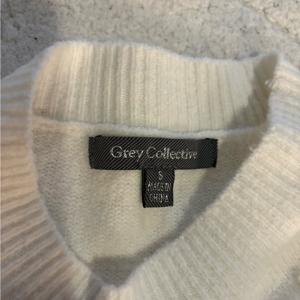 White Rhinestone Sweater🤍 - Picture 3 of 4